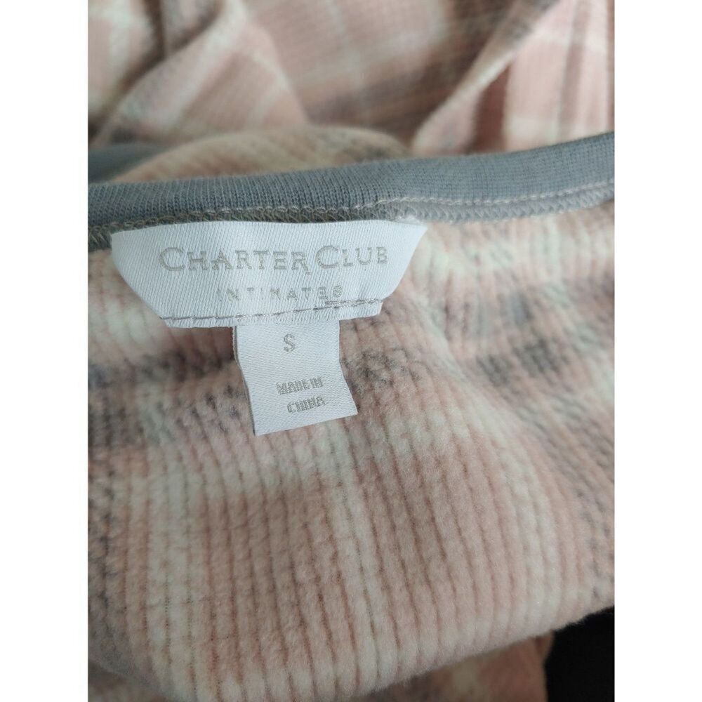 Charter Club Women's Size Small Pink/White/Grey Plaid Nightshirt. - Picture 6 of 6